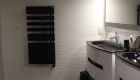 salle de bain noir et blanc carrelage et faience